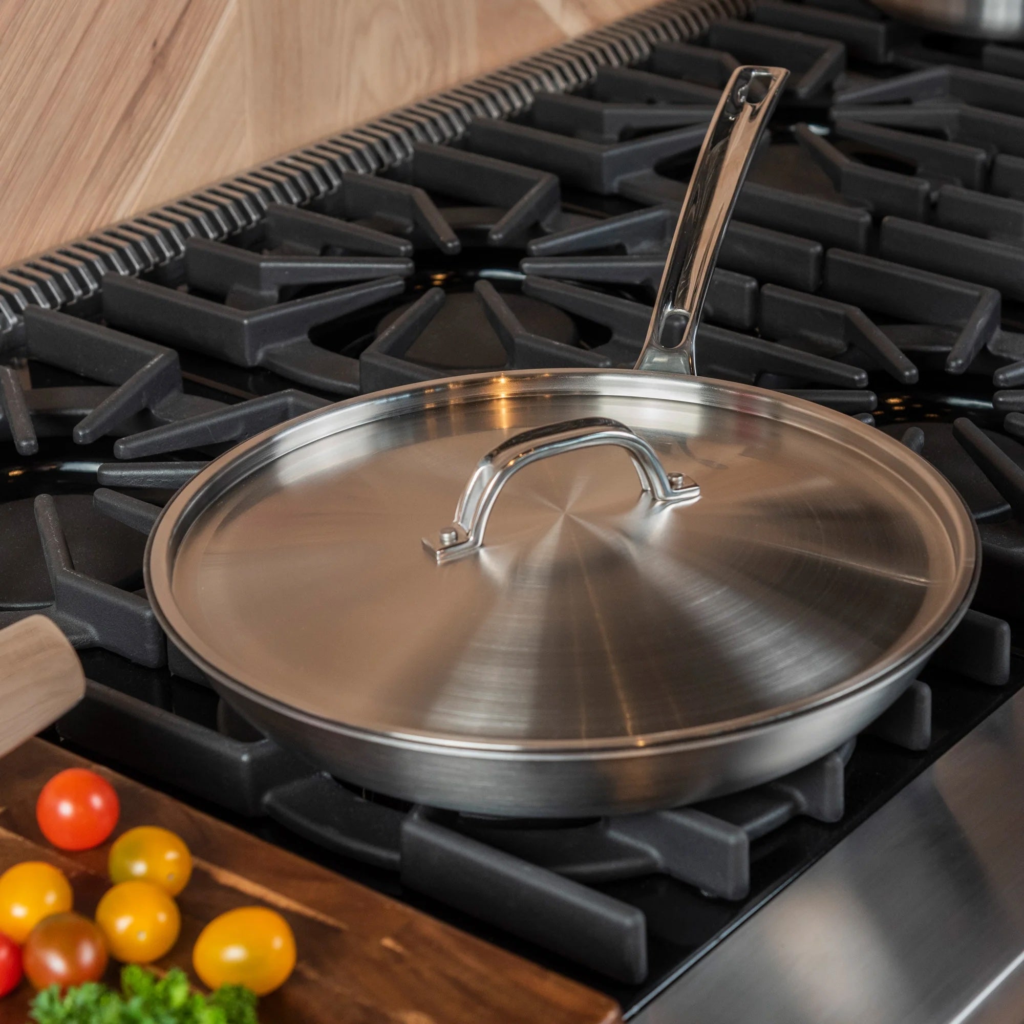 Viking Professional 5-Ply Stainless Steel 12-Inch Eterna Non-Stick Fry Pan w/Lid