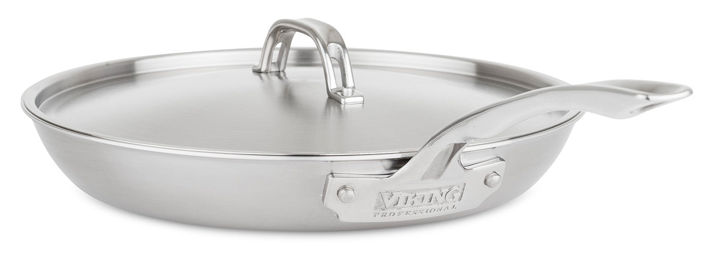 Viking Professional 5-Ply Stainless Steel 12-Inch Eterna Non-Stick Fry Pan w/Lid