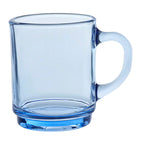 Duralex Versailles 8.75 oz Mugs for Hot or Cold Beverages, Set of 6, Marine