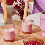 Duralex Versailles 8.75 oz Mugs for Hot or Cold Beverages, Set of 6, Blush