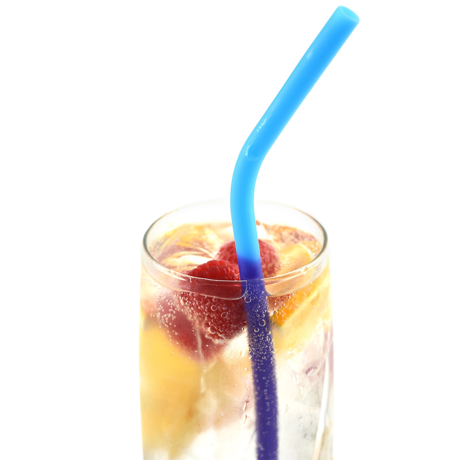 Norpro Silicone Reusable Color Changing Straws with Cleaning Brush, Set of 6