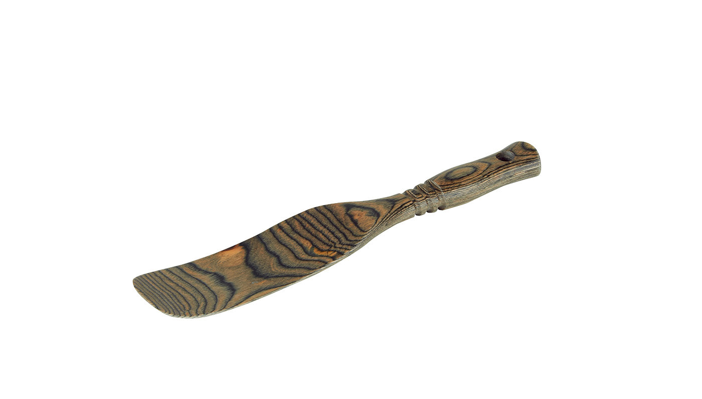 Island Bamboo Pakkawood 9-Inch Spurtle, Black