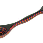 Island Bamboo 9-Inch Pakkawood Double Sided Measuring Spoon, Rainbow