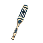 Island Bamboo Pakkawood 13-Inch Slotted Spurtle, Blue