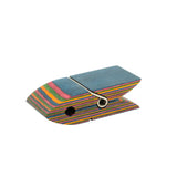 Island Bamboo Pakkawood Bag Clip, Set of 2, Rainbow