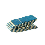 Island Bamboo Pakkawood Bag Clip, Set of 2, Blue
