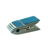 Island Bamboo Pakkawood Bag Clip, Set of 2, Blue