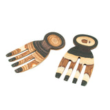 Island Bamboo Pakkawood Salad Hands, Natural