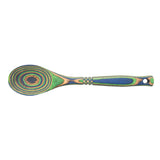 Island Bamboo Pakkawood 12-Inch Spoon, Peacock