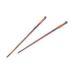 Island Bamboo Pakkawood Chopsticks, 2 Sets, Rainbow