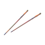 Island Bamboo Pakkawood Chopsticks, 2 Sets, Rainbow