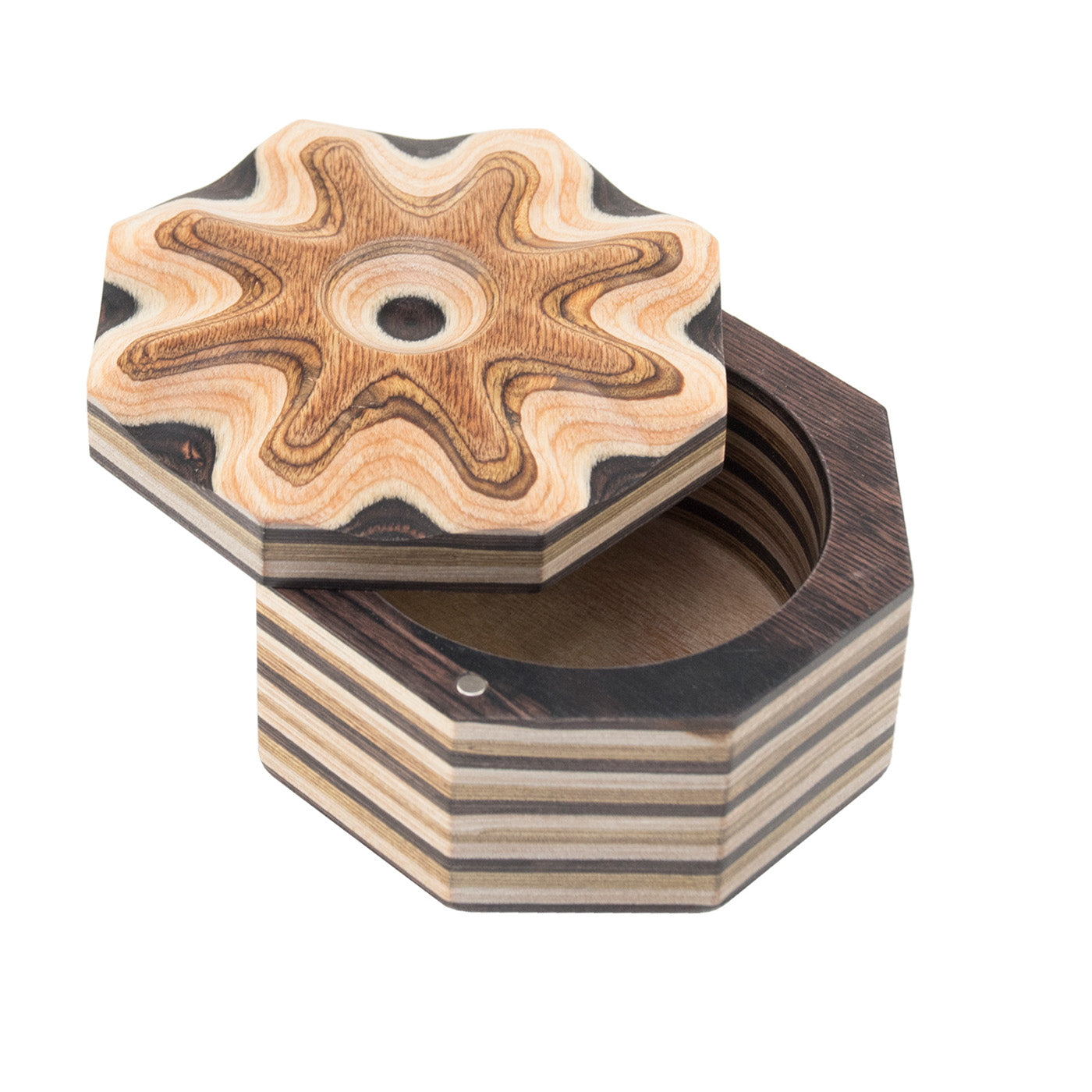 Island Bamboo Pakkawood Salt Cellar, Natural