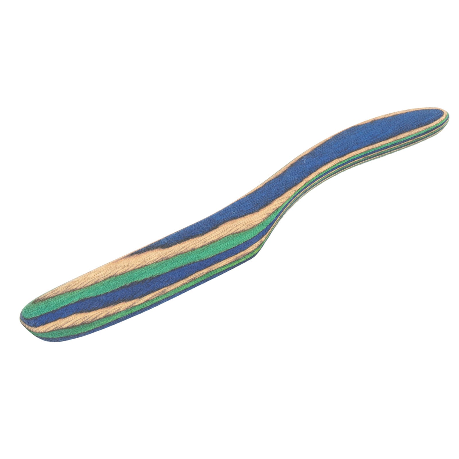 Island Bamboo 8-Inch Pakkawood Spreader, Peacock