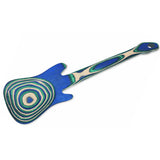 Island Bamboo Pakkawood 12-Inch Guitar Spoon, Peacock