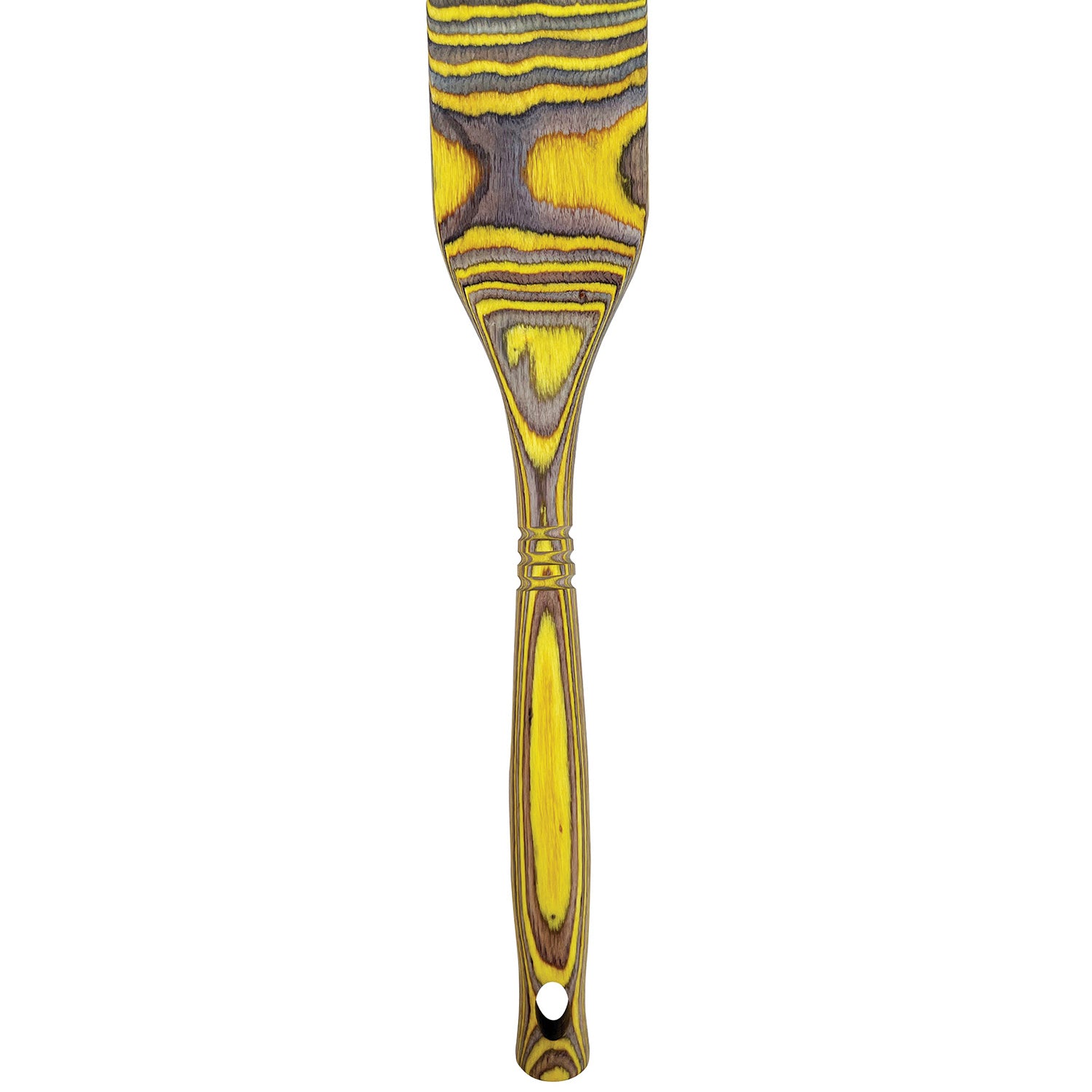 Island Bamboo Pakkawood 12-Inch Spatula, Lemon