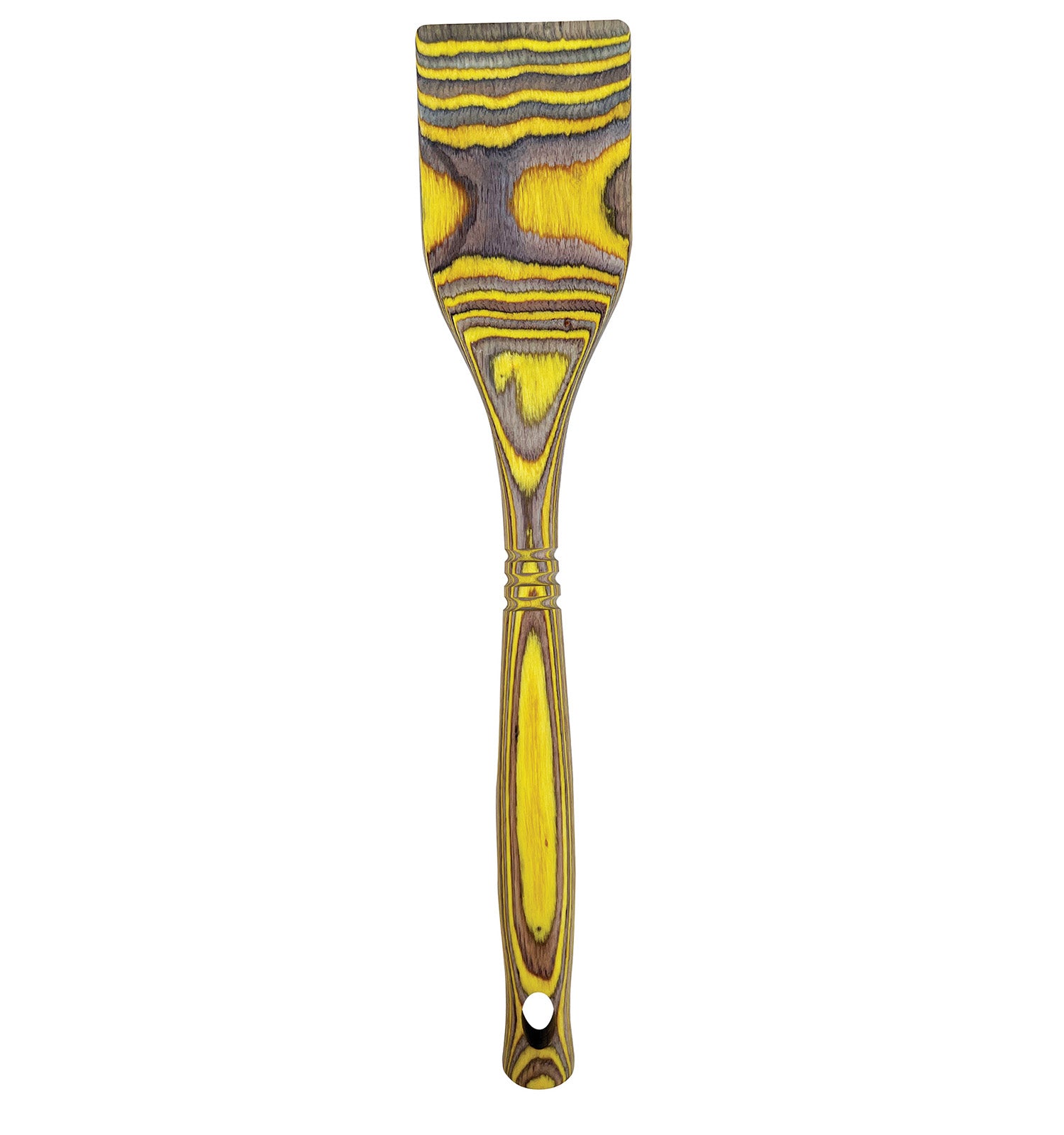 Island Bamboo Pakkawood 12-Inch Spatula, Lemon