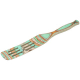 Island Bamboo Pakkawood 13-Inch Slotted Spurtle, Mint