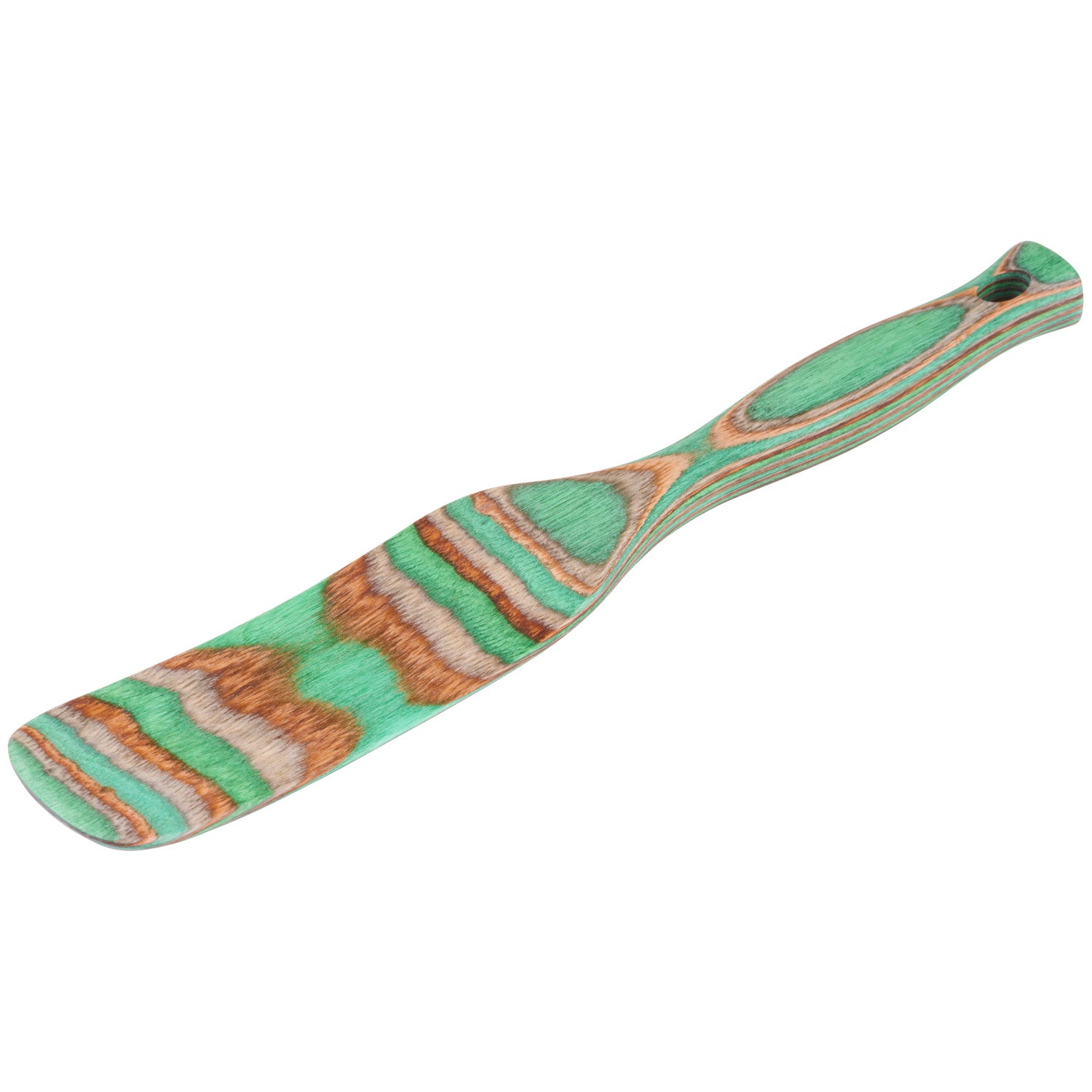 Island Bamboo Pakkawood 11-Inch Spurtle, Mint
