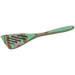 Island Bamboo 8-Inch Pakkawood Mini Slotted Spatula, Mint