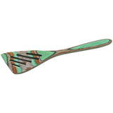 Island Bamboo 8-Inch Pakkawood Mini Slotted Spatula, Mint