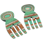 Island Bamboo Pakkawood Salad Hands, Mint