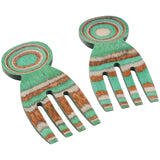 Island Bamboo Pakkawood Salad Hands, Mint