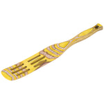 Island Bamboo Pakkawood 13-Inch Slotted Spurtle, Lemon