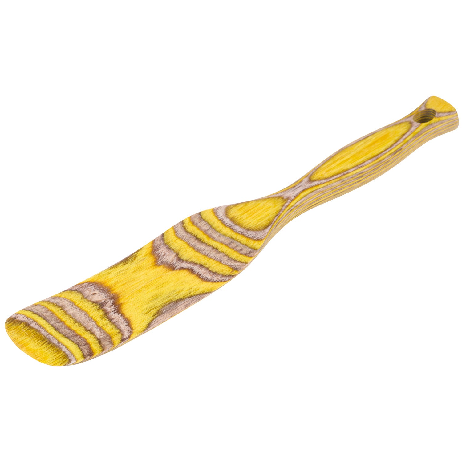Island Bamboo Pakkawood 11-Inch Spurtle, Lemon