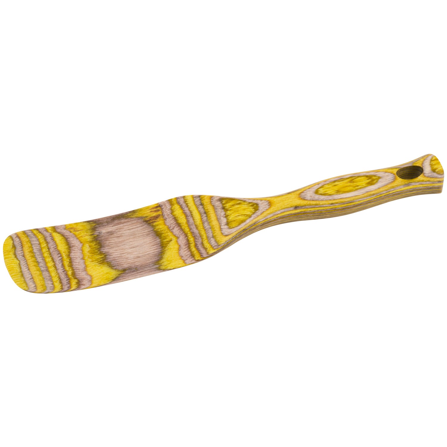 Island Bamboo Pakkawood 9-Inch Spurtle, Lemon