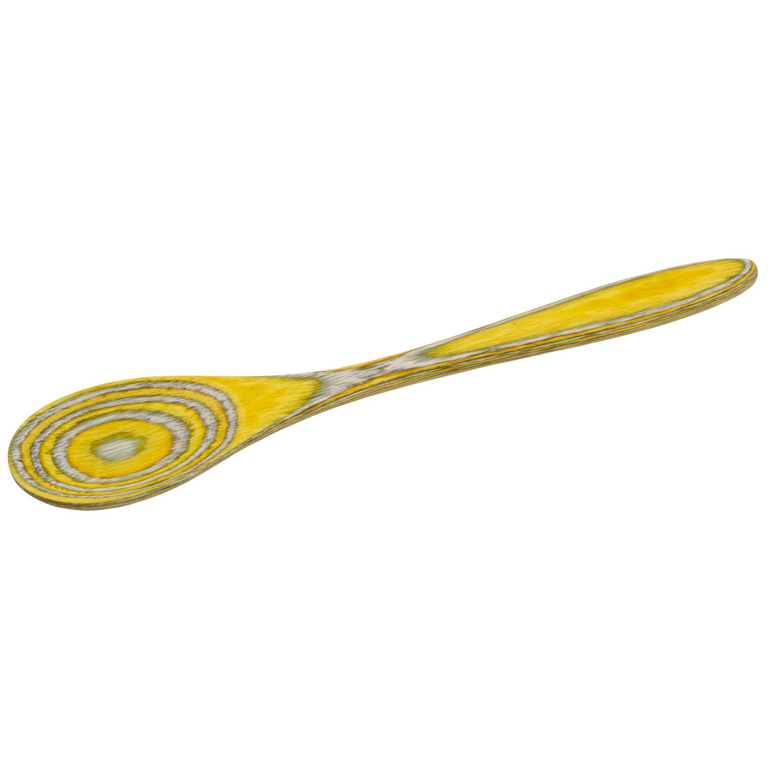 Island Bamboo 8-Inch Pakkawood Mini Spoon, Lemon