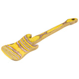 Island Bamboo Pakkawood 12-Inch Guitar Spatula, Lemon