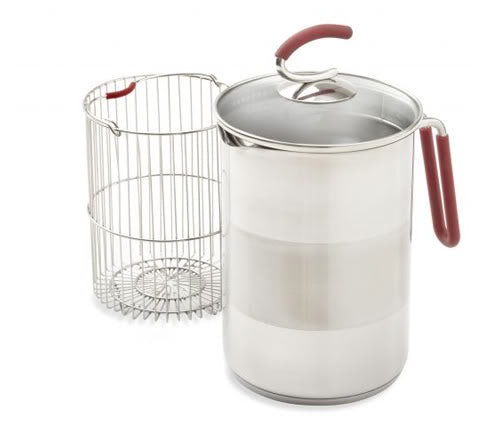Kuhn Rikon 12 Cup 4th Burner Pot Red