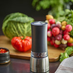 Peugeot Daman Electric Pepper Mill, Iridescent Black, 7 Inch