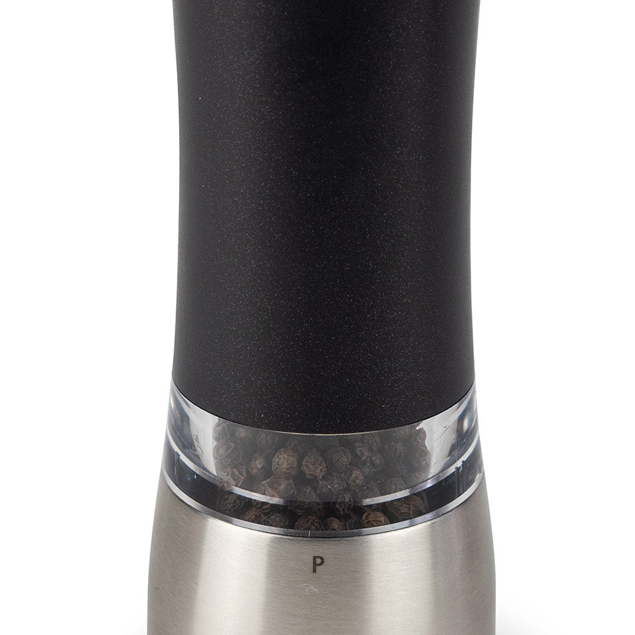 Peugeot Daman Electric Pepper Mill, Iridescent Black, 7 Inch