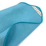 MU Kitchen Premium Absorbent 17 x 25 Inch Microfiber Waffle Dishtowel, 8-Pack, Sea Blue