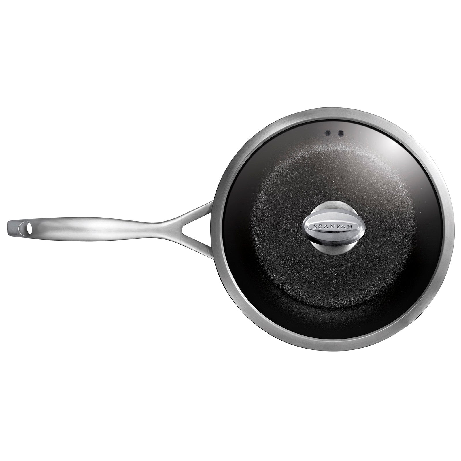 Scanpan CS+ 4-Quart Covered Deep Saute Pan, Stainless Steel Nonstick, Induction Ready