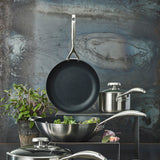 Scanpan CS+ 4-Quart Covered Deep Saute Pan, Stainless Steel Nonstick, Induction Ready