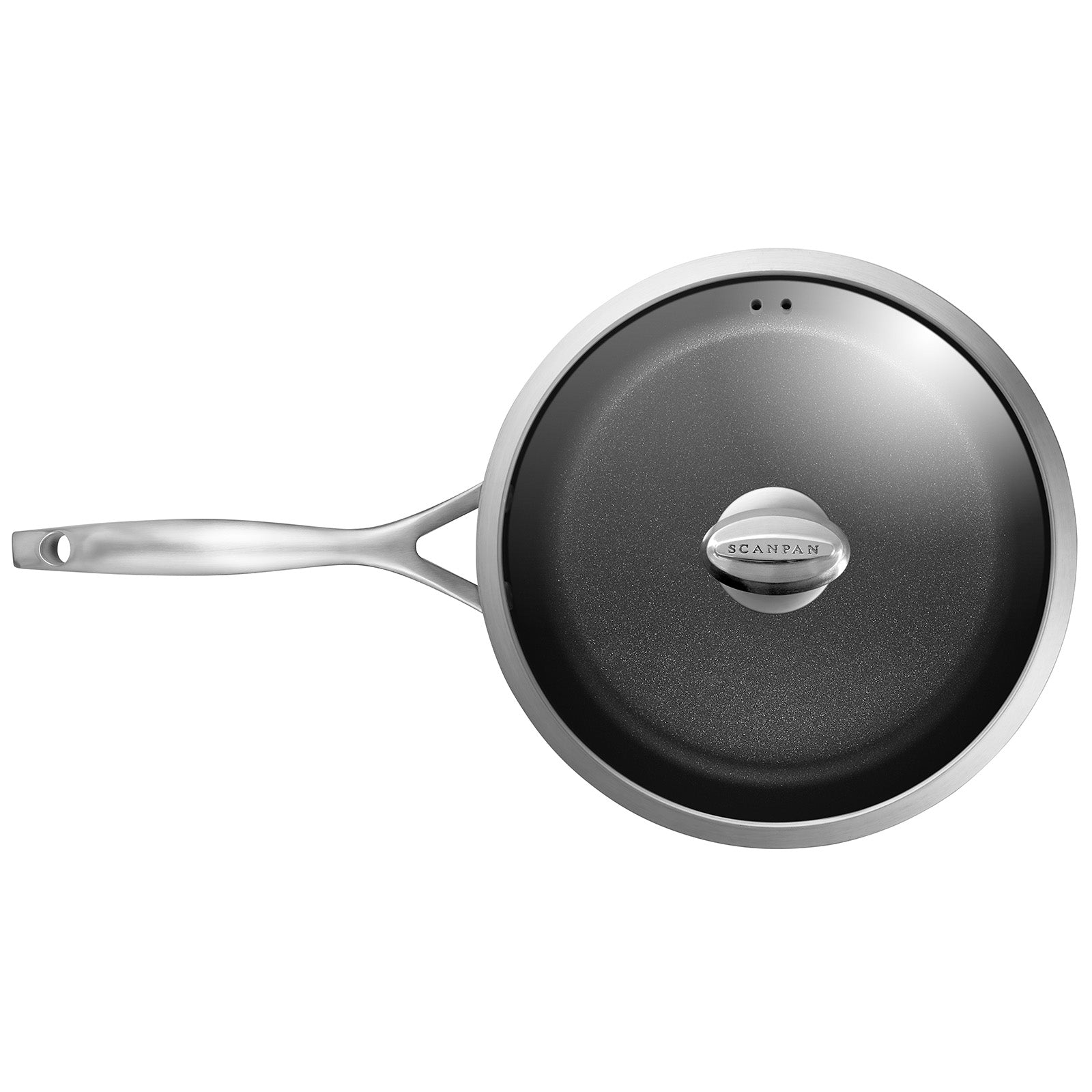 Scanpan CS+ 3-Quart Covered Saute Pan, Stainless Steel Nonstick, Induction Ready