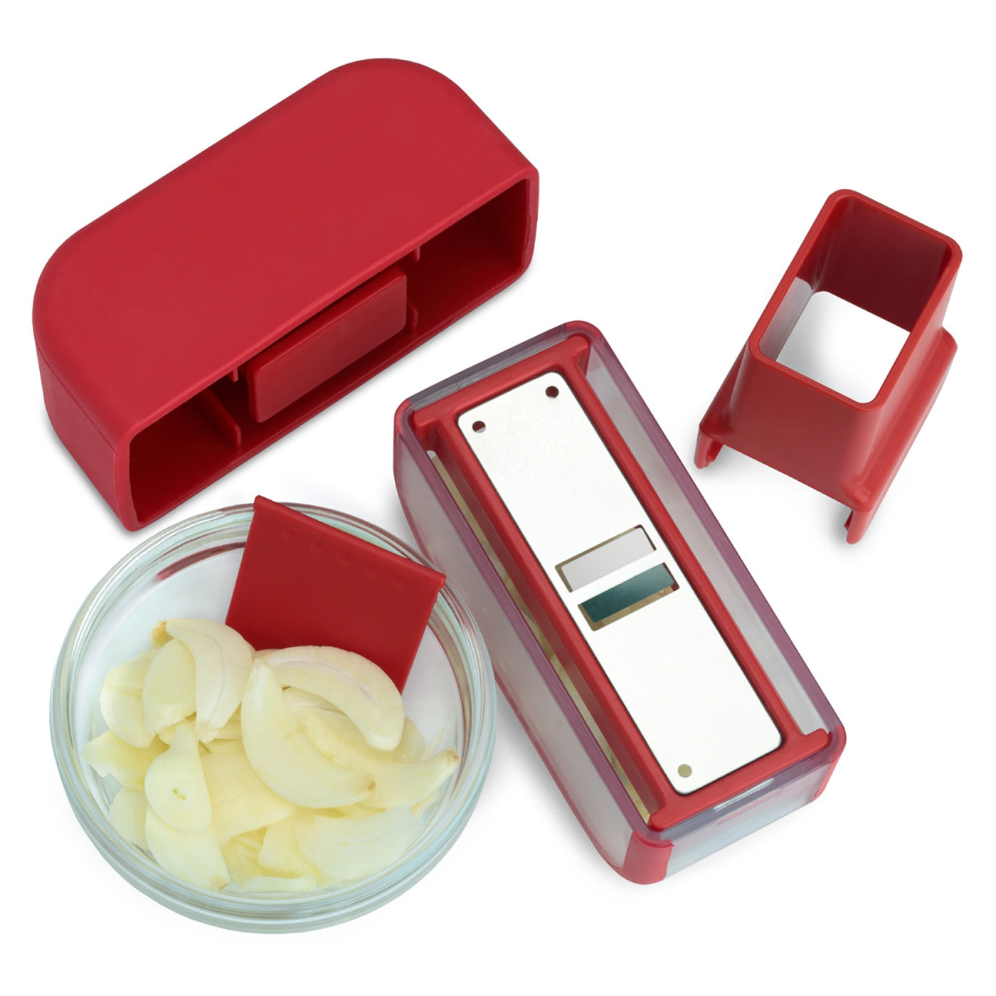 Microplane Specialty Garlic Mincer, Red