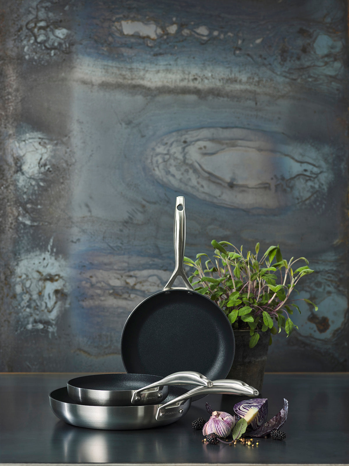 Scanpan CS+ 4-Quart Covered Saucepan, Stainless Steel Nonstick, Induction Ready