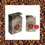 Peugeot Gourmet Spice Sachet Bundle – 15 Sachets Total – Timut Wild Pepper (4 x 10g), Sichuan Red Peppercorns (4 x 10g), & Pink Bolivian Salt (7 x 50g)