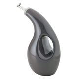 Rachael Ray Glazed Ceramic EVOO Olive Oil Bottle Dispenser with Spout, Gray