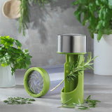 Microplane Stainless Steel Herb Mill 2.0, Green