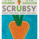 MU Kitchen Scrubsy Dish Cloth and Scrubber, Carrot