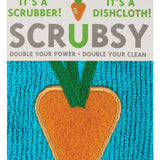 MU Kitchen Scrubsy Dish Cloth and Scrubber, Carrot
