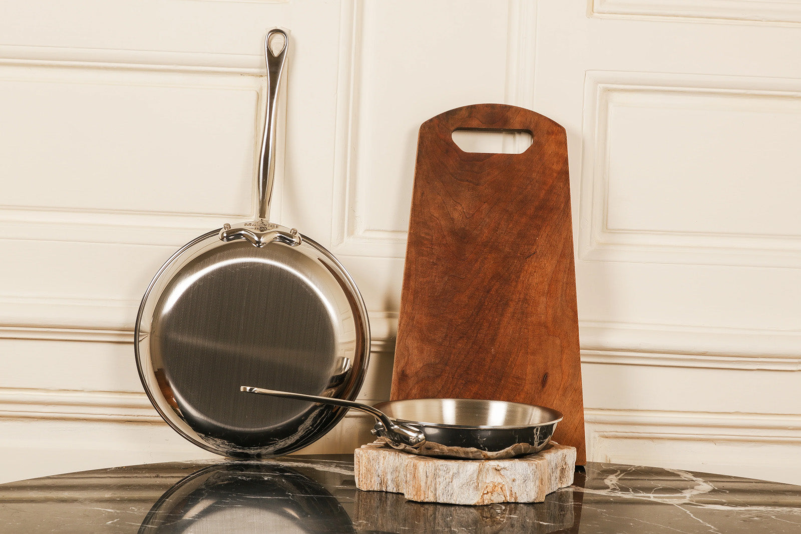 Mauviel M’Cook 5-Ply 2-Piece Frying Pan Set, 7.9-Inch & 10.2-Inch