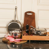 Mauviel M’Cook 5-Ply 2-Piece Frying Pan Set, 7.9-Inch & 10.2-Inch