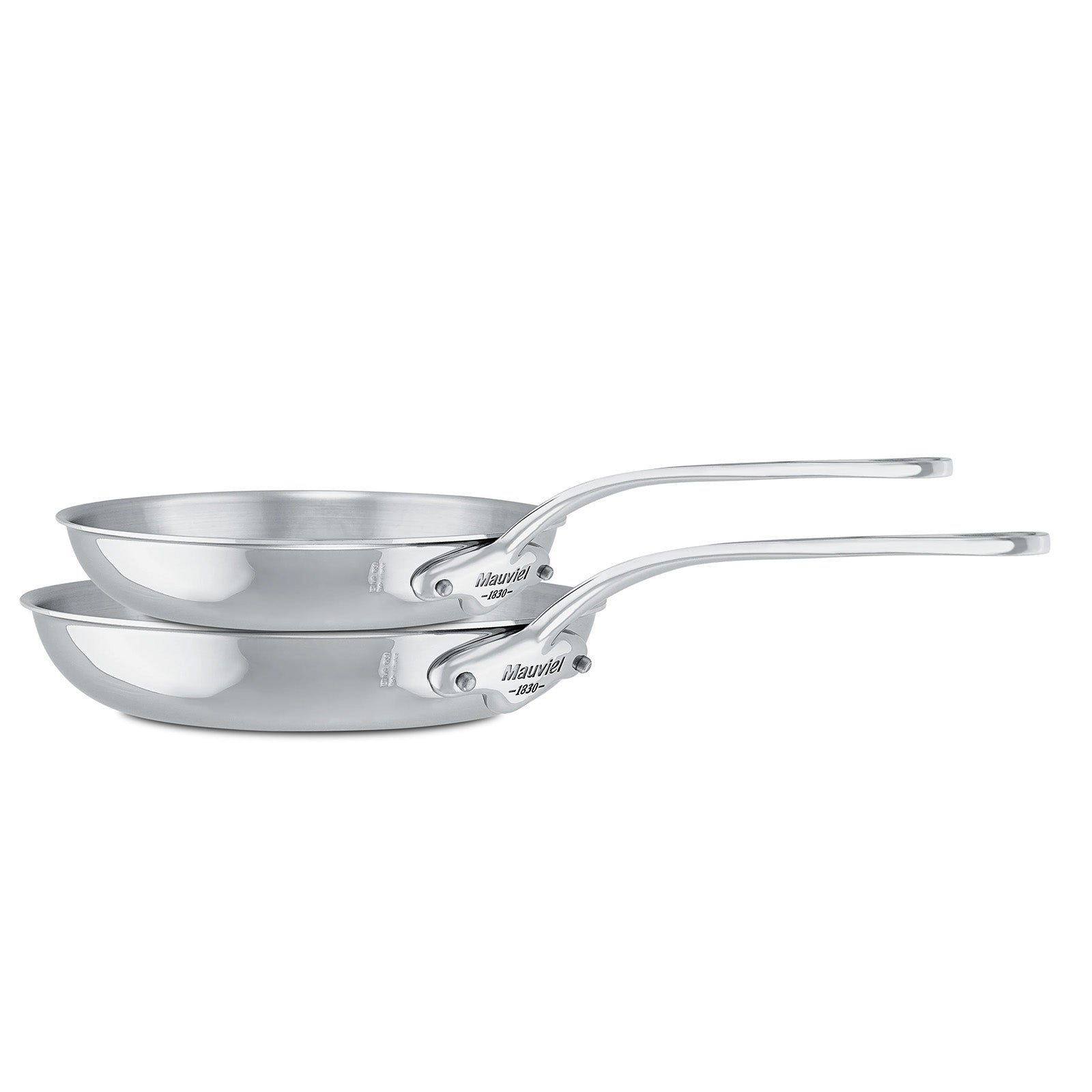 Mauviel M’Cook 5-Ply 2-Piece Frying Pan Set, 7.9-Inch & 10.2-Inch