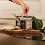 Mauviel M'Cook 1.2 qt Stainless Steel Saucepan & Lid