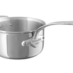 Mauviel M'Cook 4.8 Quart Stainless Steel Saucepan, 9.4 Inch